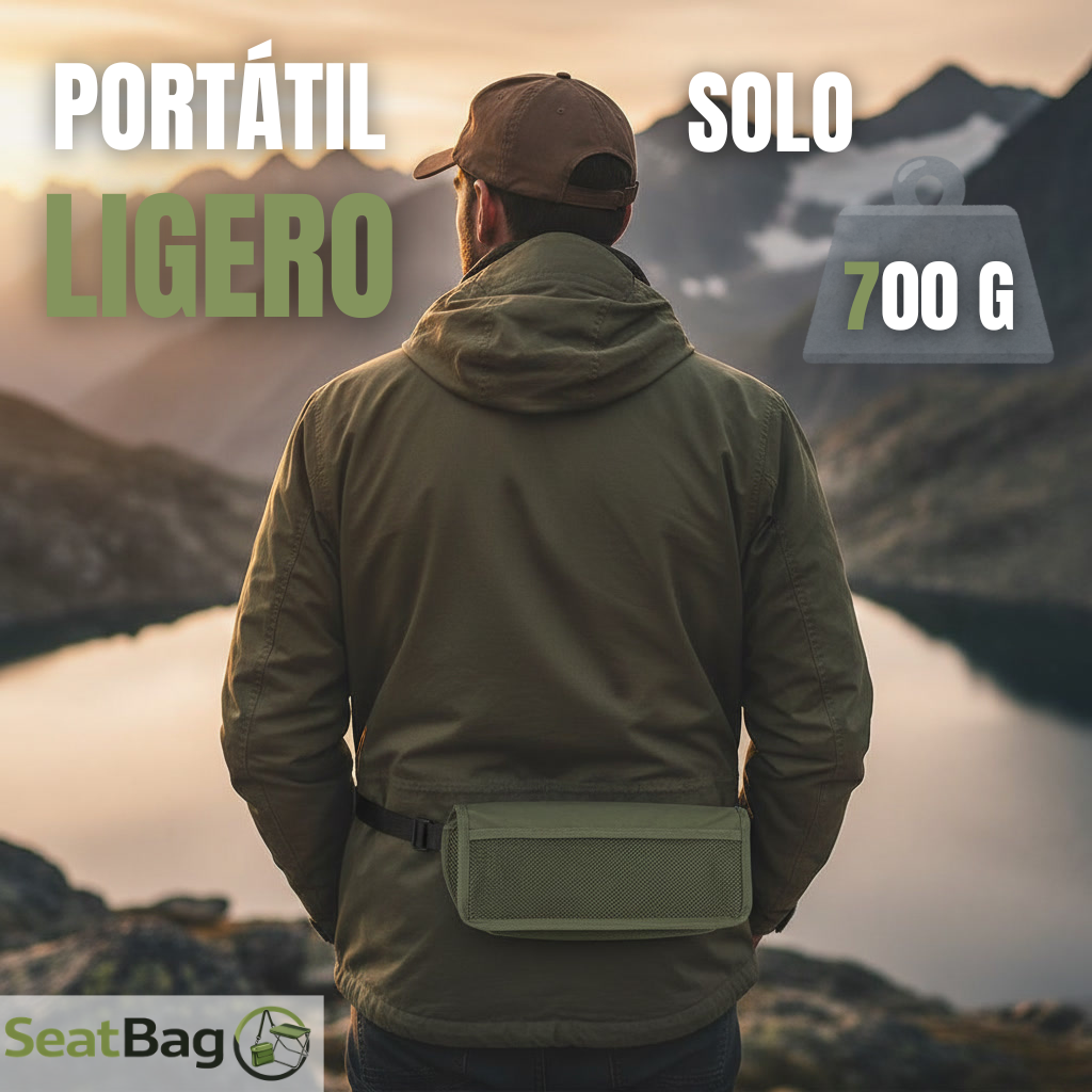 SeatBag™ Riñonera con Asiento 2 en 1